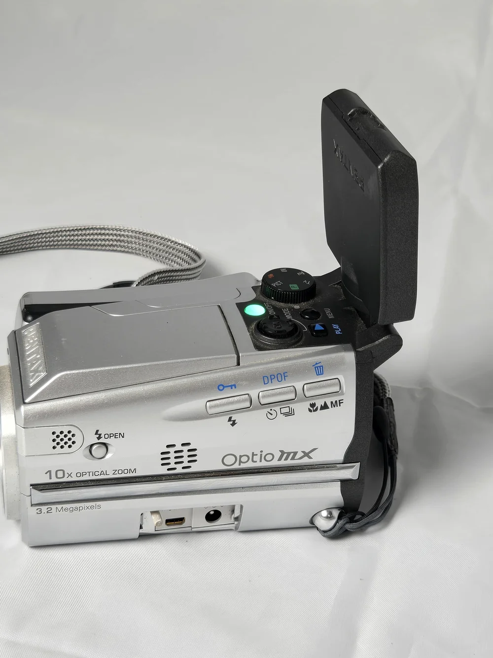 Pentax silver and black Optio MX Digital Camera